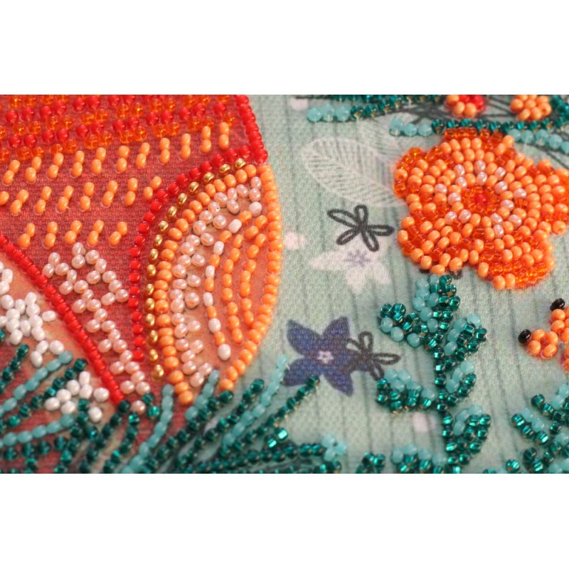 Mid-sized bead embroidery kit Meowy