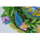 Mid-sized bead embroidery kit Easter wreath