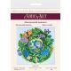 Mid-sized bead embroidery kit Easter wreath