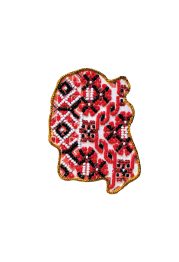 Kits for embroidery with beads magnets "Map of Ukraine" Zhytomyr region