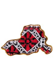 Набір для вишивання бісером "Магніт "Мапа України" Херсонська область