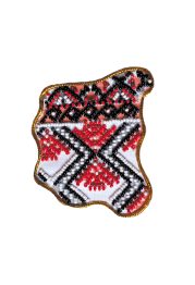 Kits for embroidery with beads magnets "Map of Ukraine" Chernihiv region
