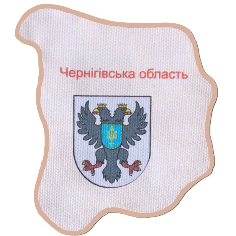 Kits for embroidery with beads magnets "Map of Ukraine" Chernihiv region
