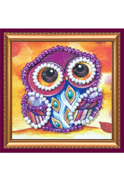 Mini Magnets Bead embroidery kit Owl – 1