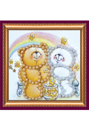Mini Magnets Bead embroidery kit Star shower – 1