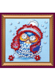 Mini Magnets Bead embroidery kit Owl – 4