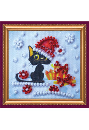 Mini Magnets Bead embroidery kit New Year coming