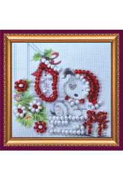 Mini Magnets Bead embroidery kit New Year surprise