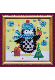 Mini Magnets Bead embroidery kit Santa's gifts
