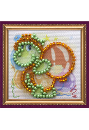 Mini Magnets Bead embroidery kit Turtle