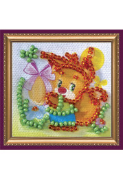Mini Magnets Bead embroidery kit Squirrel