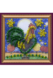 Mini Magnets Bead embroidery kit Gold crest