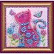 Mini Magnets Bead embroidery kit Оnce was a cat