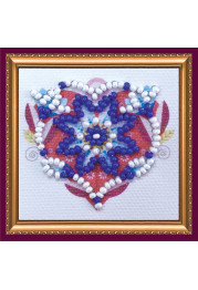 Mini Magnets Bead embroidery kit Love symbol