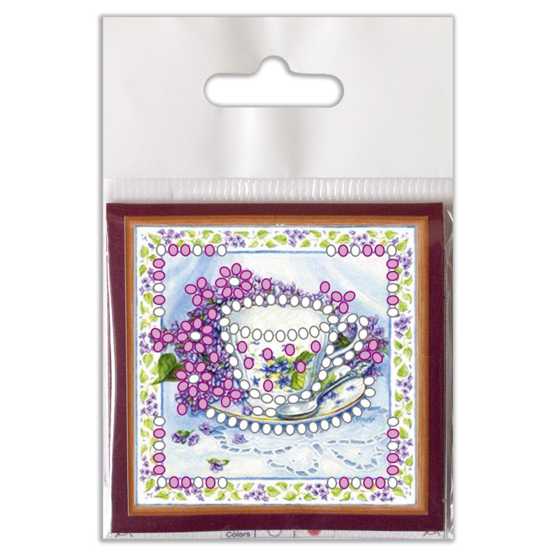 Mini Magnets Bead embroidery kit Fragrant Tea