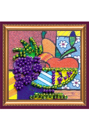 Mini Magnets Bead embroidery kit Fruit Still Life