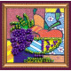 Mini Magnets Bead embroidery kit Fruit Still Life