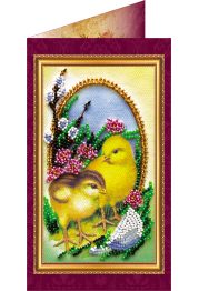 Postcard Bead embroidery kit Easter – 3