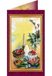 Postcard Bead embroidery kit Easter – 4