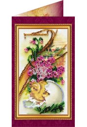 Postcard Bead embroidery kit Easter – 6