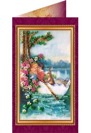 Postcard Bead embroidery kit Easter – 10