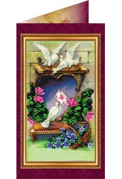 Postcard Bead embroidery kit With love – 1