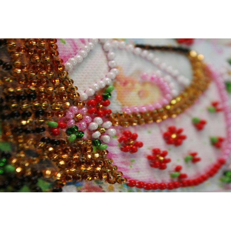 Postcard Bead embroidery kit Baby girl – 1