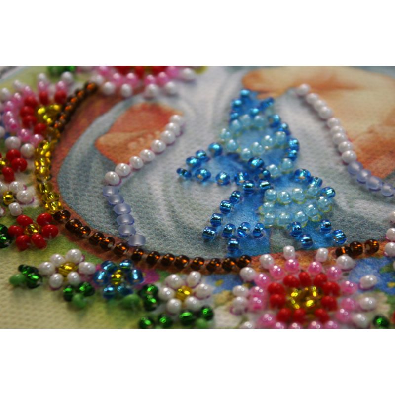 Postcard Bead embroidery kit Baby boy – 1