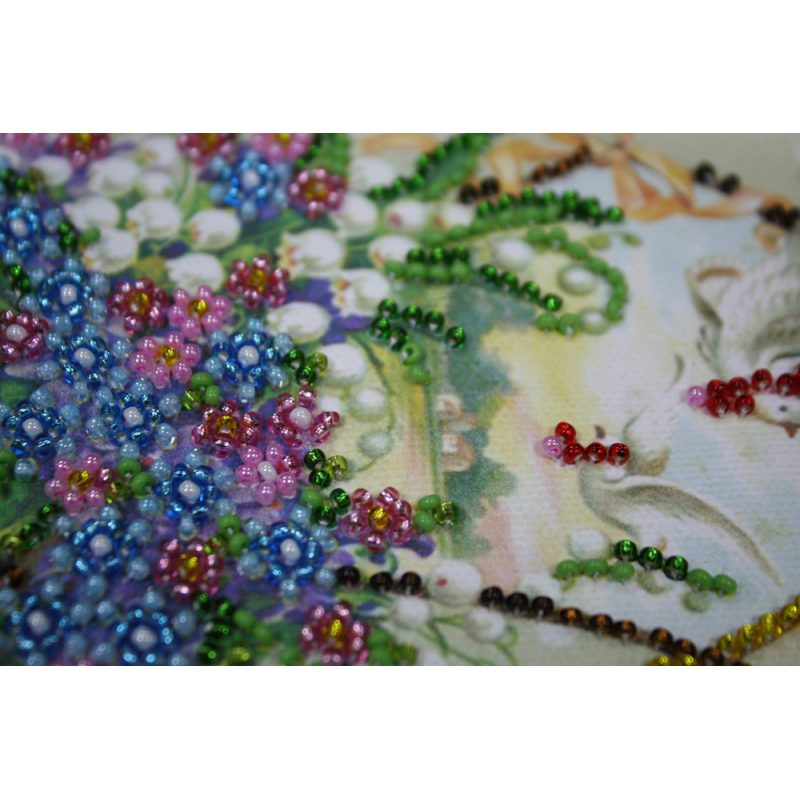 Postcard Bead embroidery kit Happy Angel Day – 1