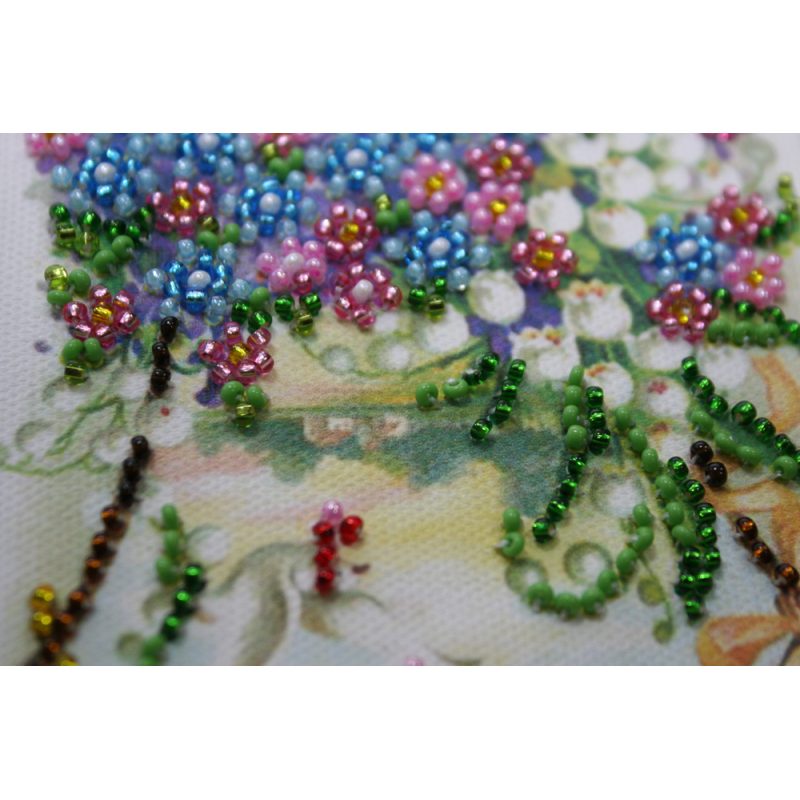 Postcard Bead embroidery kit Happy Angel Day – 1