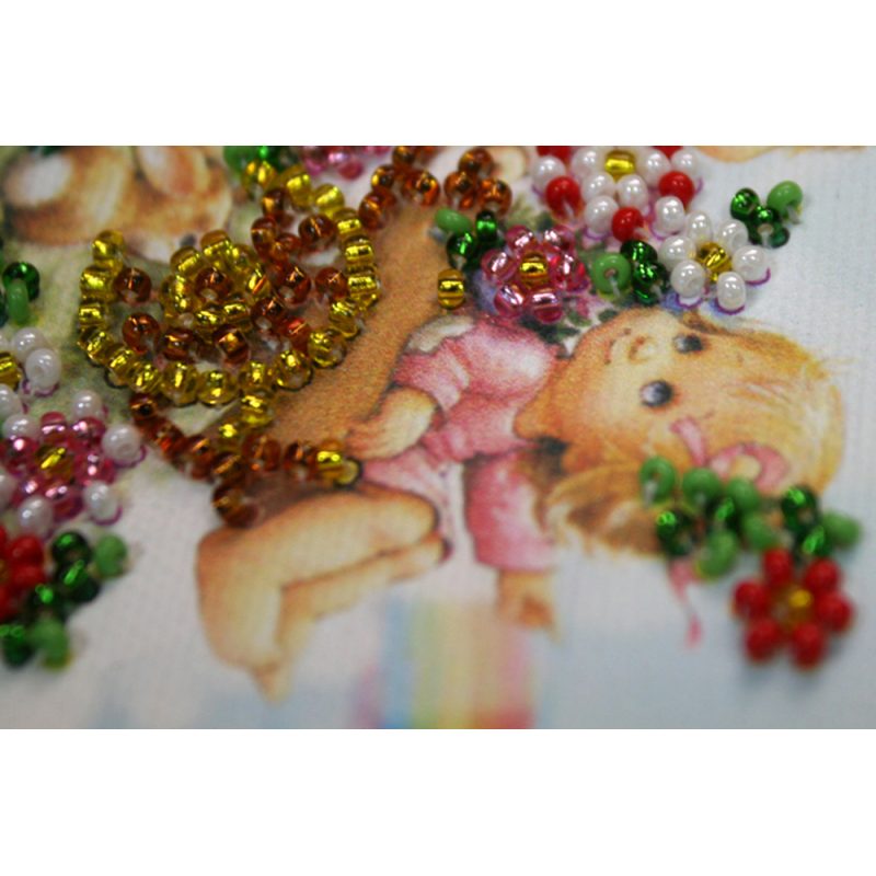 Postcard Bead embroidery kit Congratulations – 1