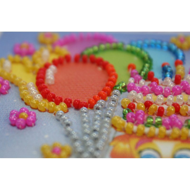 Postcard Bead embroidery kit Congratulations – 3
