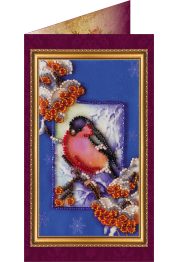 Postcard Bead embroidery kit Happy New Year – 1