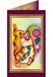 Postcard Bead embroidery kit Congratulations – 4