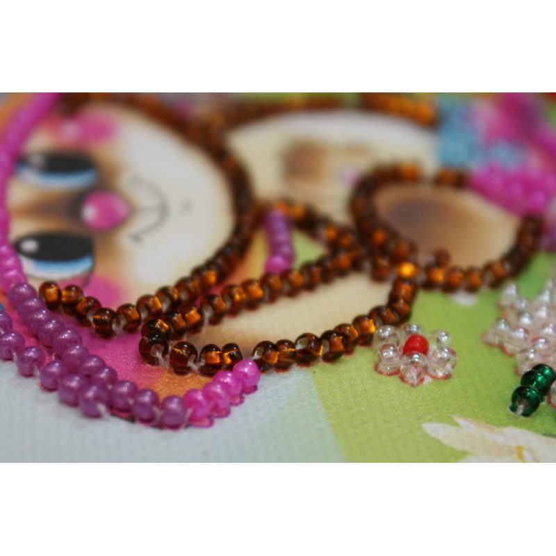 Postcard Bead embroidery kit Happy Birthday – 3