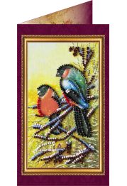 Postcard Bead embroidery kit Happy New Year – 2
