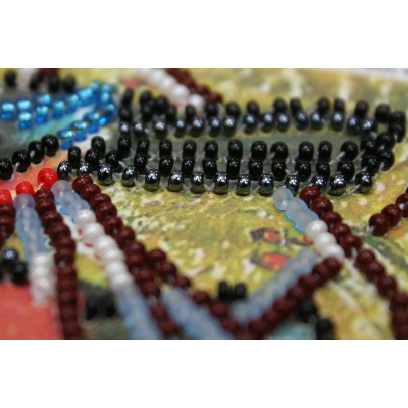 Postcard Bead embroidery kit Happy New Year – 2