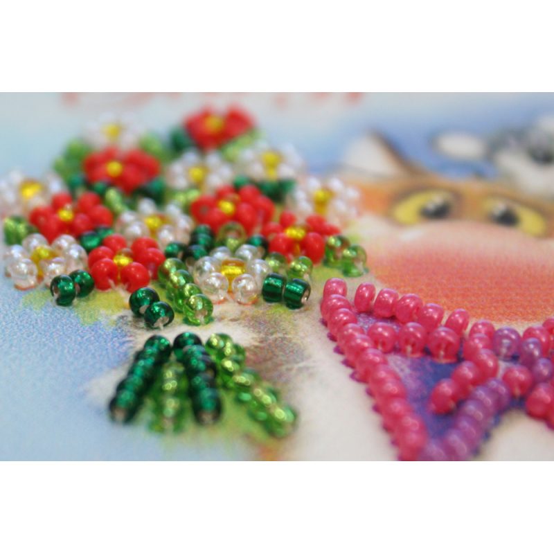 Postcard Bead embroidery kit Congratulations – 5