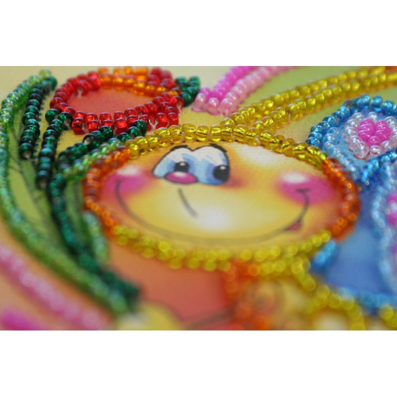 Postcard Bead embroidery kit Congratulations – 6