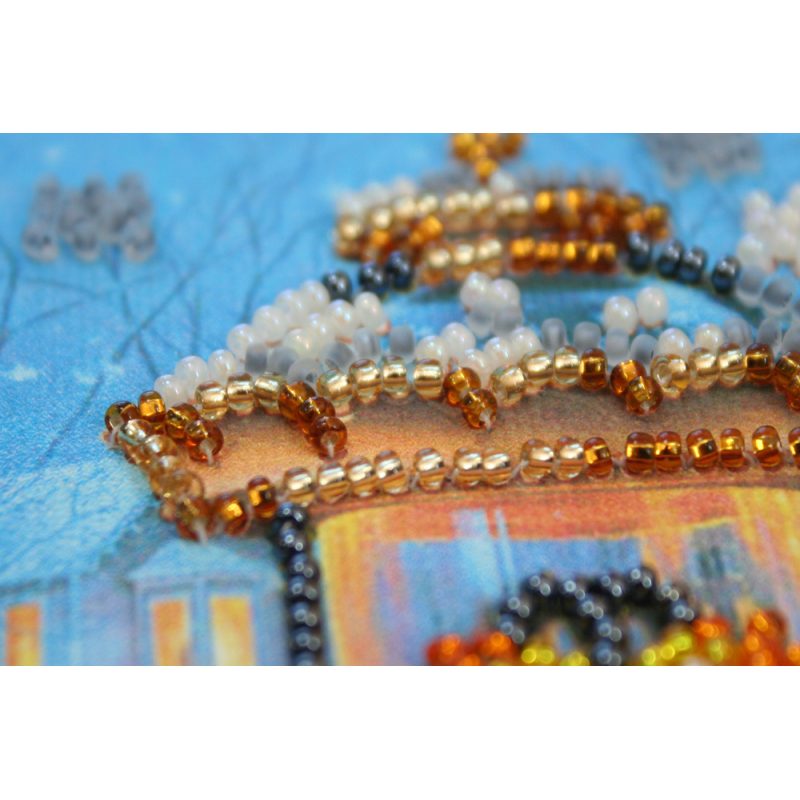Postcard Bead embroidery kit Happy New Year – 3