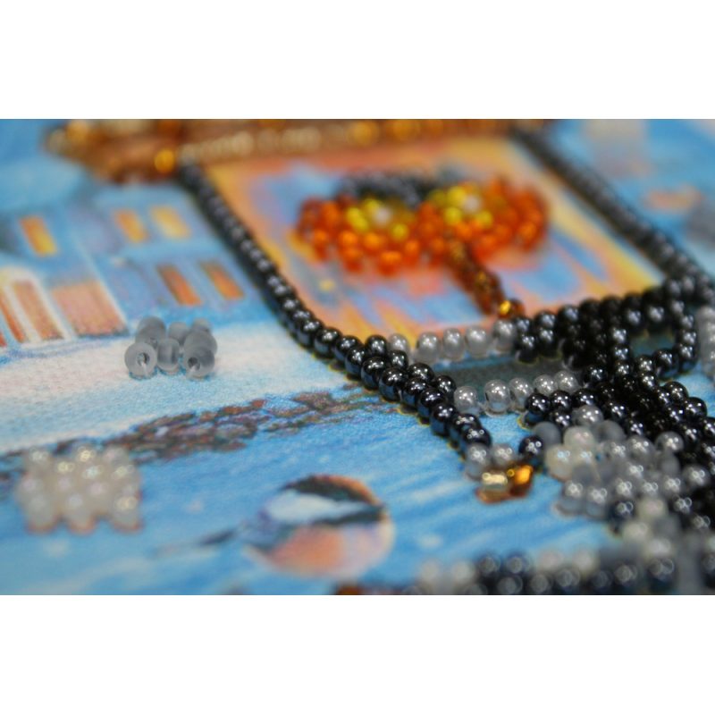 Postcard Bead embroidery kit Happy New Year – 3