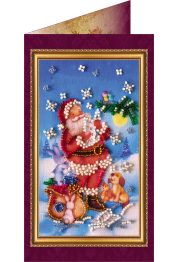 Postcard Bead embroidery kit Happy New Year – 4
