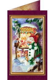 Postcard Bead embroidery kit Happy New Year – 5