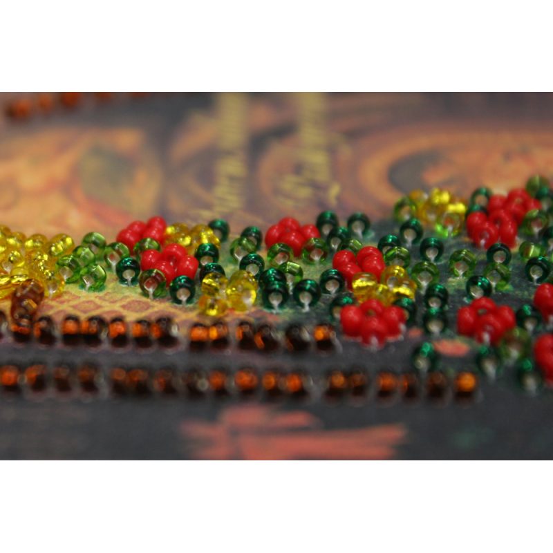 Postcard Bead embroidery kit Happy Christmas – 1