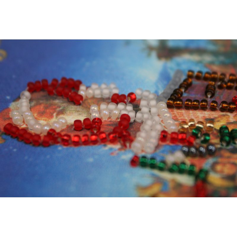 Postcard Bead embroidery kit Happy New Year – 6