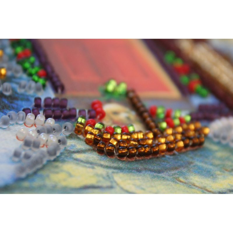 Postcard Bead embroidery kit Funny Christmas – 2