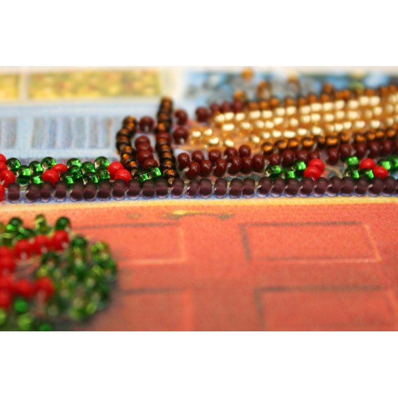 Postcard Bead embroidery kit Funny Christmas – 2