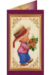 Postcard Bead embroidery kit Congratulations – 7