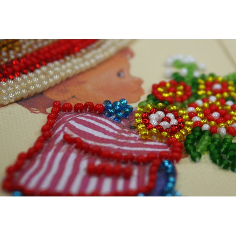 Postcard Bead embroidery kit Congratulations – 7