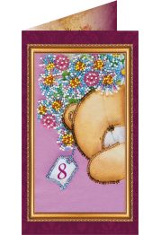 Postcard Bead embroidery kit Happy 8th of March (Women's Day) – 2